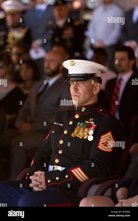 U S Marine Corps Gunnery Sergeant Brian C Jacklin Team Chief Stock