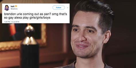 brendon urie just came out as pansexual—and twitter is here for it