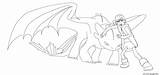 Toothless Hiccup Dragons sketch template
