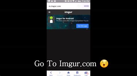 how to upload a picture from imgur on android youtube
