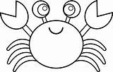 Clipart Crab Outline Cliparts Library sketch template