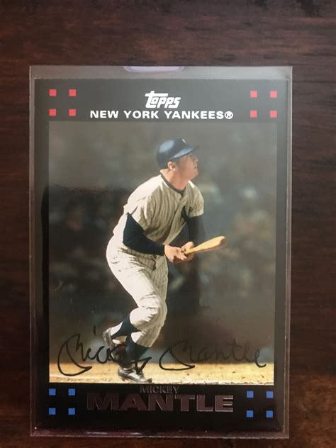 mickey mantle  topps error card collectors universe