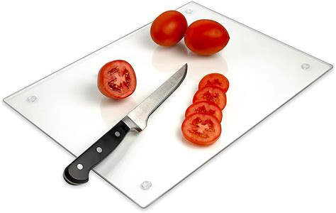 Tempered Glass Cutting Board Long Lasting Clear Glass Scratch