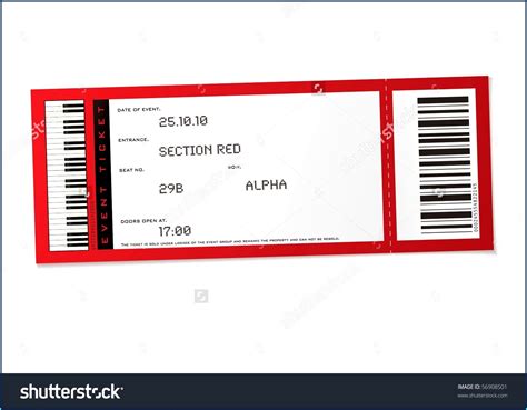 printable blank concert ticket template