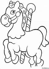 Coloring Pages Christmas Horse sketch template