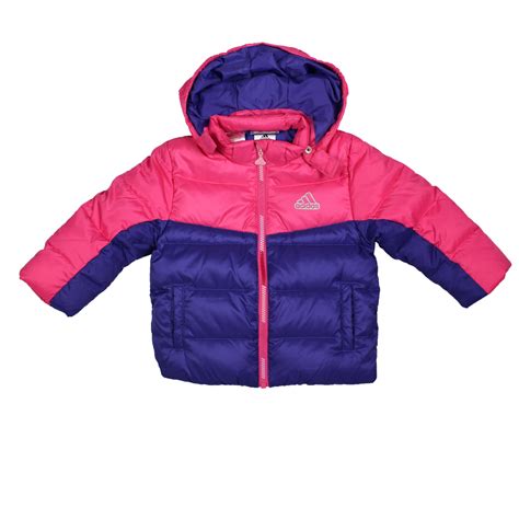 adidas performance children  winter jacket thick lined pink purple ebay