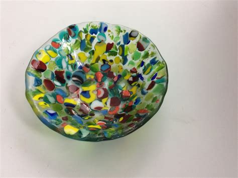 Multicoloured Glass Bowl The Nz