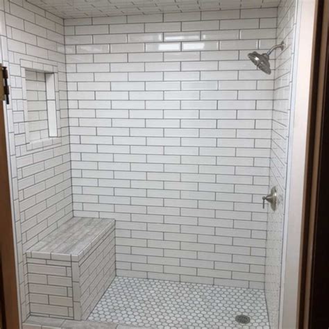 Subway Tile Shower • Bathroom Remodeling A Home Improvements