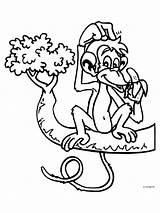 Scimmie Kleurplaten Aap Apen Banaan Affen Eet Malvorlagen Kleurplaat Mewarnai Hewan Monkeys Binatang Tiere Monyet Bergerak Affe Animierte Kertas Mewarna sketch template