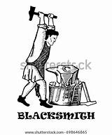 Blacksmith Forge Anvil sketch template
