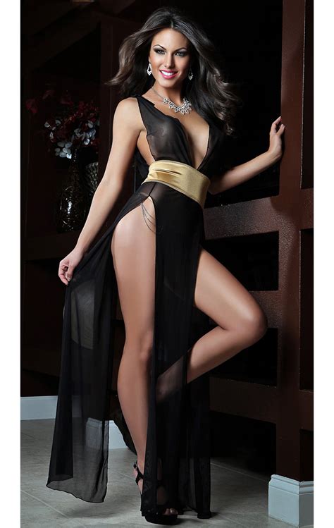 gold sexy diva maxi dress n6704