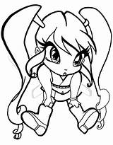 Pixie Coloring Pages Winx sketch template