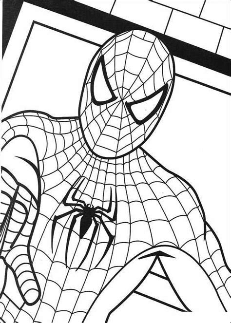 spiderman  coloring page spider man party pinterest spiderman