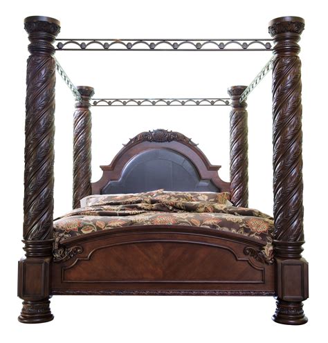 ashley furniture north shore king poster bed  classy home