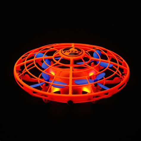 gravity defying hand controlled flying orb induction drone quadcopter