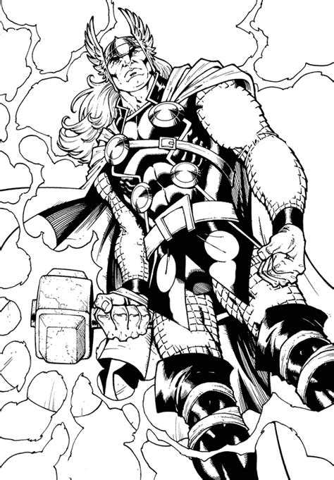 thor  thor kids coloring pages