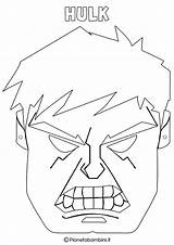 Hulk Maschere Supereroi Avengers Maschera Stampare Pianetabambini Carnevale Capitan Superhero Thanos Articolo Supereroe Wolverine sketch template