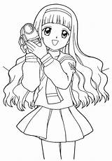Coloring Pages Sakura Cartoons Cartoon Colouring Girls Cardcaptor Anime Para Color Cardcaptors Printable Bring Colorir Az Popular Azcoloring Handycam Print sketch template