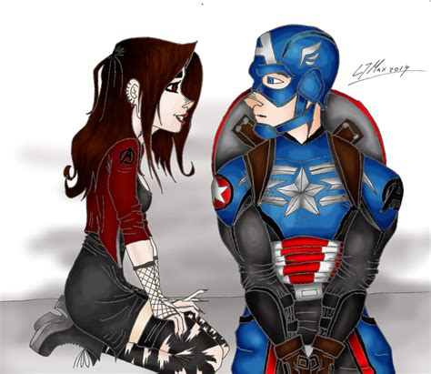 Scarlet Witch And Captain America By Hlontro On Deviantart