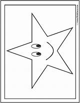 Star Coloring Pages Printable Happy sketch template