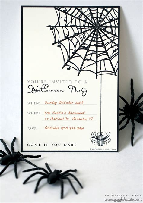 printable halloween invites
