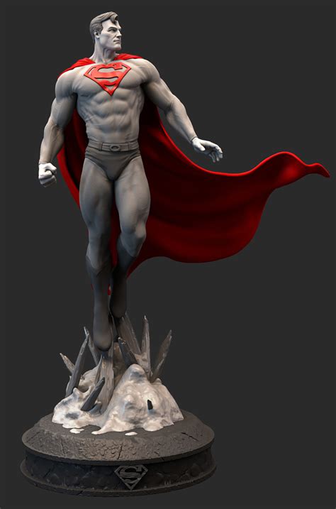 artstation superman statue