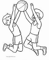 Sports Coloring Pages Playground Clipart Equipment Basketball sketch template