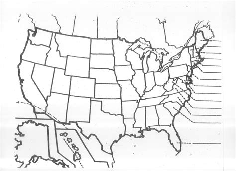 quiz printable blank map   united states