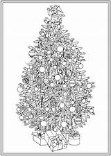 Coloring Christmas Tree Pages Adult Trees Dover Publications Colouring Book Doverpublications Sheets Creative Haven Welcome Color Printable Grown Barbara Lanza sketch template