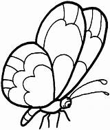 Coloring Butterfly Simple Pages Comments Kids Printable sketch template