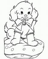 Coloring Pages Girls Puppies Puppy Popular Cute sketch template
