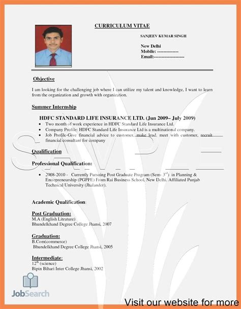 resume format  job interview images bestopbook