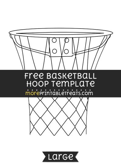 basketball hoop template large