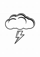 Clipart Thundercloud Thunder Cloud Thunderstorm Clip Storm Thundering Lightning Windy Outline Wood Sign Cliparts Svg Plank Graphics Latrine Jarda Open sketch template