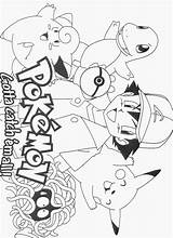 Pokemon Coloring Pages Group Sheets Print Original Kids Library Clipart Cartoons Clip Book Popular Advertisement sketch template
