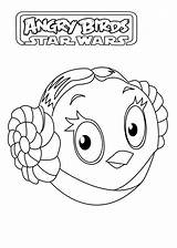 Coloring Angry Birds Wars Star Pages Leia Kids Fun Princess Color Print Sheets Simple Bird Getdrawings Book Children Han Solo sketch template