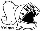 Yelmos Elmo sketch template
