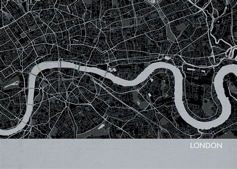 london city street map print charcoal city street maps