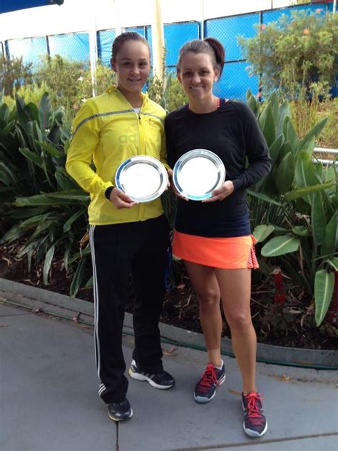 Casey Dellacqua And Ashleigh Barty After Winning Australian Open 2013