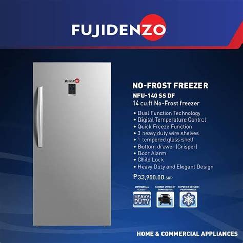 Fujidenzo Dual Function Upright Freezer Nfu140ss Tv And Home Appliances