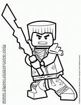 Ninjago Coloring Printable Lego Pages sketch template