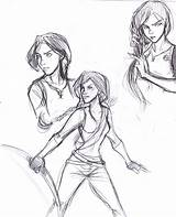 Katniss Everdeen Sketch Body Template Coloring Pages Deviantart sketch template