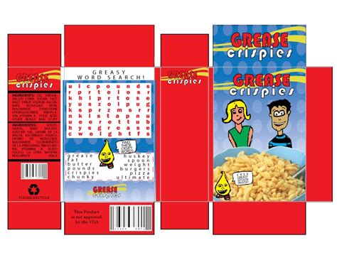 printable pictures  cereal boxes package design mini cereal box