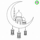 Ramadan Mosque Colouring Pages Drawing Eid Islamic Adabi Kids Coloriage Un Islam Dessin Templates Coloring Crafts Drawings Allah Pour Enfants sketch template