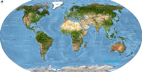 printable labeled physical world map template  blank world
