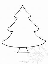 Tree Christmas Coloring Template Printable Templates Ornament Patterns Clipart Pages Craft Kids Plain Outline Felt Book Trees Print Cartoon Evergreen sketch template
