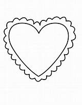 Coloring Valentine Heart Pages Print Kids sketch template