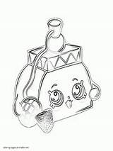 Coloring Pages Shopkins Print Printable Purse Jingle Look Other sketch template