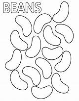 Beans Coloring Pages Print Beans1 sketch template