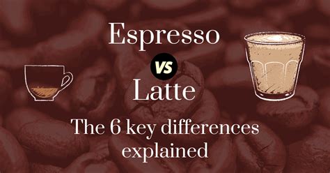 espresso  latte   key differences explained